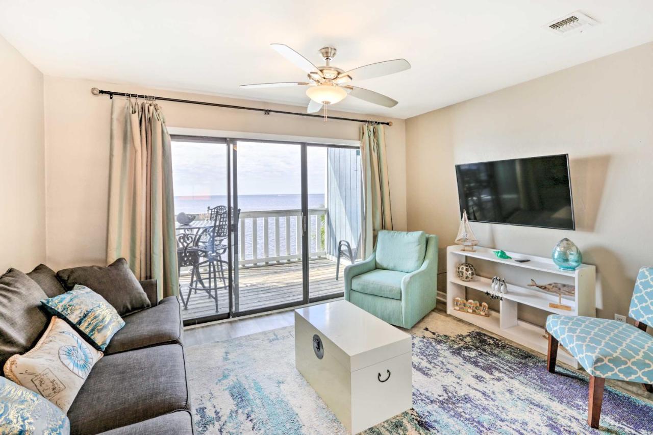 Waterfront Escape With Balcony On Shell Point Beach! Panacea Esterno foto